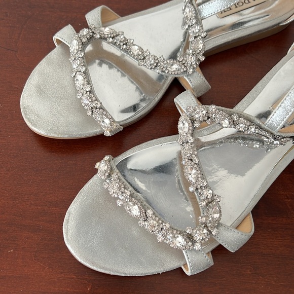 BADGLEY MISCHKA Silver Sandal - Picture 2 of 7
